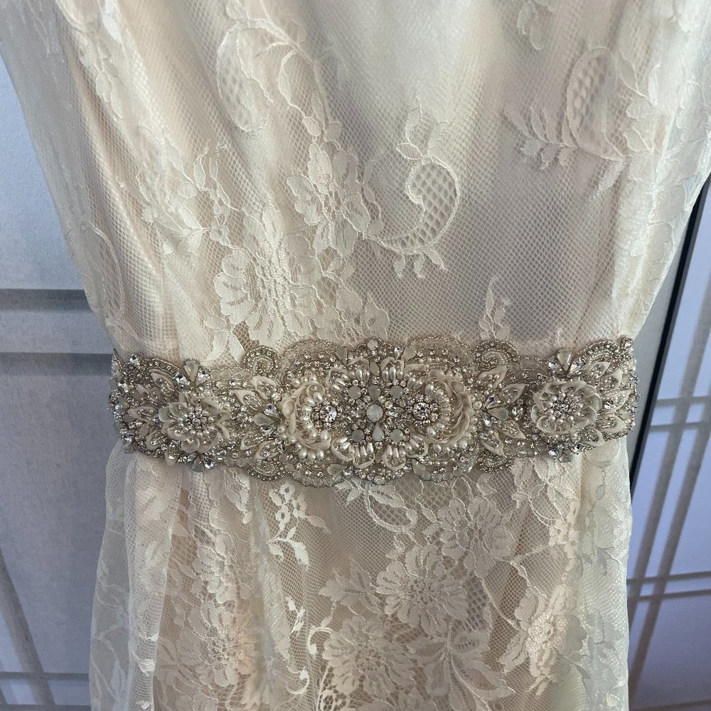 Wedding Dress With Silk and Lace by Cicada Bridal - Picture 4 of 9